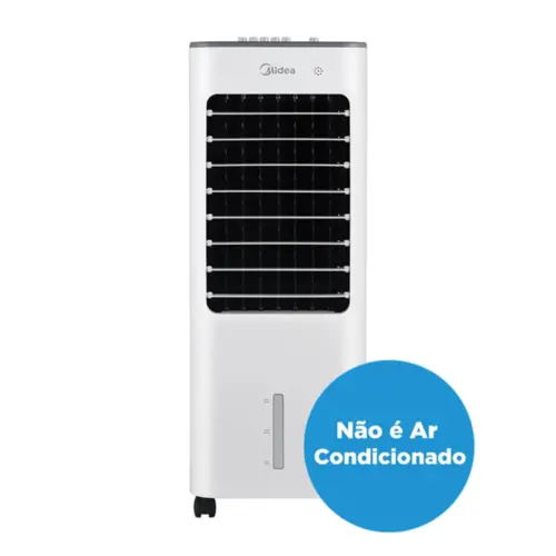 Climatizador de Ar Midea Umidificador Purifica 3 Velocidades 5L 50W 220V Branco - ACM52