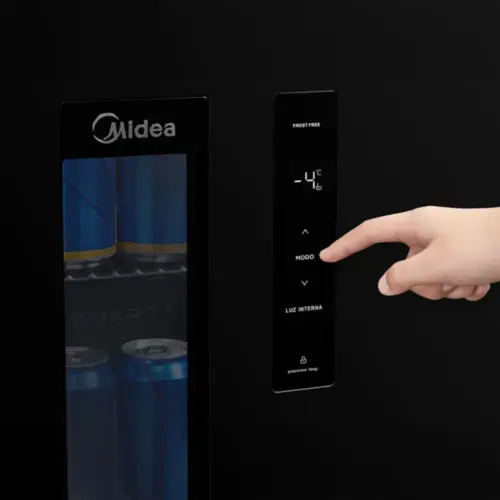 Cervejeira Midea 82L Frost Free Vidro Duplo Painel Touch 110V Preto - MDRX150FGGDX01