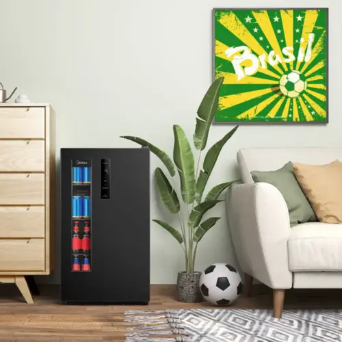 Cervejeira Midea 82L Frost Free Vidro Duplo Painel Touch 110V Preto - MDRX150FGGDX01