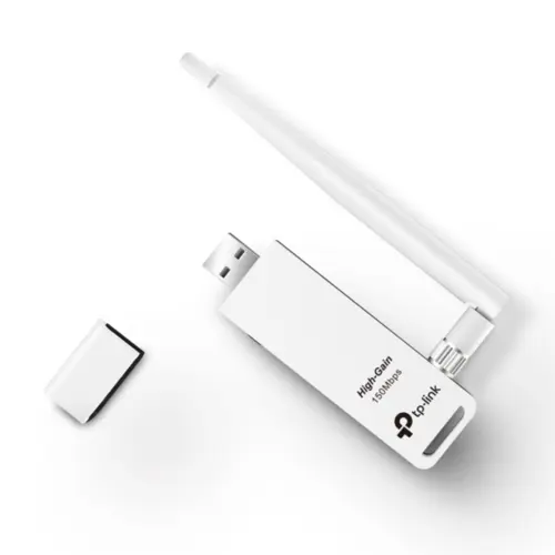 Adaptador TP-Link TL-WN722N Wireless USB de Alto Ganho 150Mbps