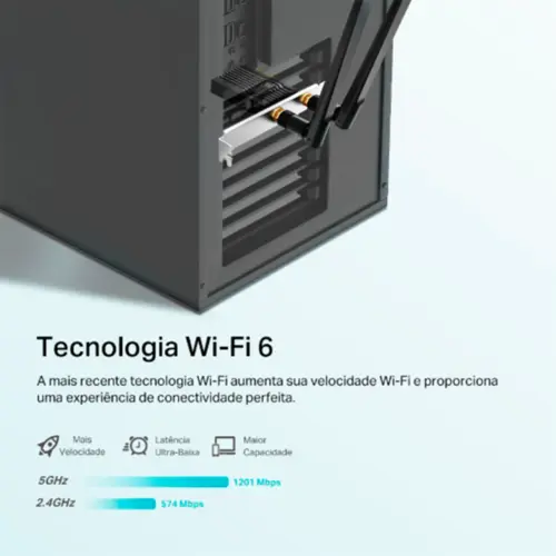 Adaptador TP-Link Archer TX20E AX1800 PCIe Wi-Fi 6 Bluetooth 5.2