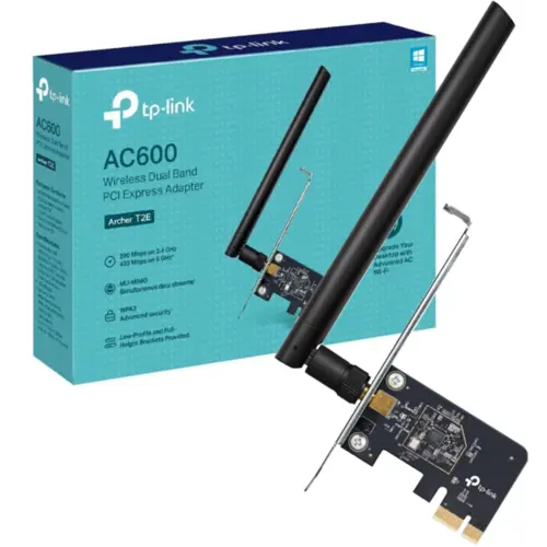 Adaptador TP-Link Archer T2E AC600 PCI Express Wireless Dual Band