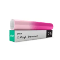 Vinil Permanente Cricut Mudança de Cor com Ativação pelo Frio - Light Pink/Magenta 30,5 cm x 61 cm- 2009584