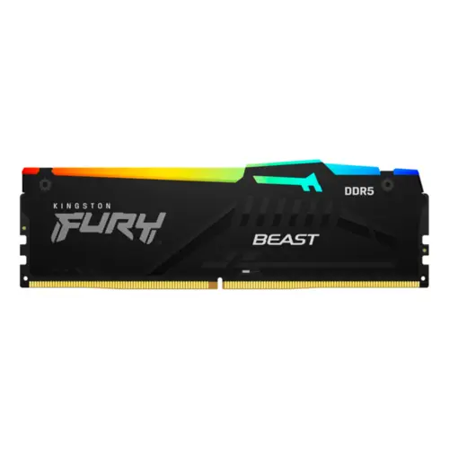 Memória Kingston Fury Beast 32GB 6000MHz DDR5 RGB CL36 Preto - KF560C36BBEA-32