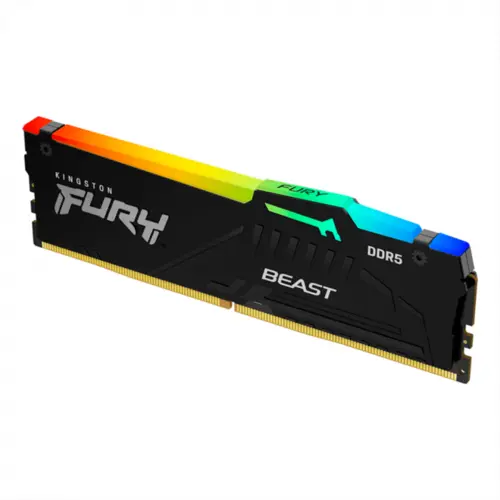 Memória Kingston Fury Beast 32GB 6000MHz DDR5 RGB CL36 Preto - KF560C36BBEA-32