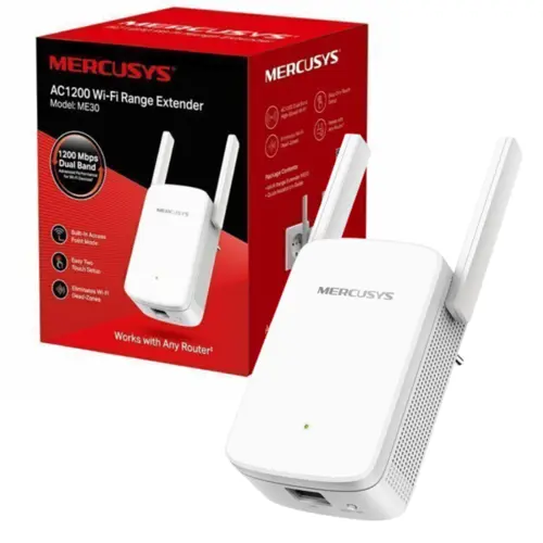 Repetidor de Sinal Mercusys ME30 Wi-Fi AC1200