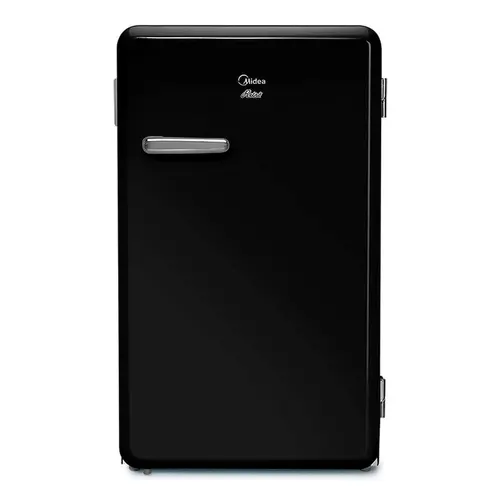 Frigobar Midea 95L Retrô Gela Rápido Prateleiras de Vidro 220V Preto - MRV10P2
