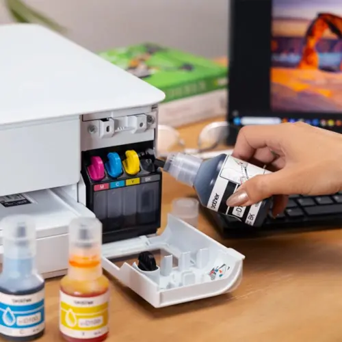 Multifuncional Jato de Tinta Brother USB Wi-fi Bivolt Branca - DCP-T436W