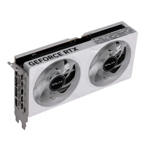 Placa de Video Galax GeForce RTX 5050 1-CLICK OC White 8GB GDDR6 128bit - 55NSL8MHCZBS