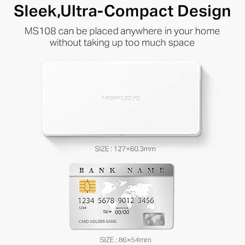 Switch de Mesa TP-Link MS108 8 portas 10/100Mbps