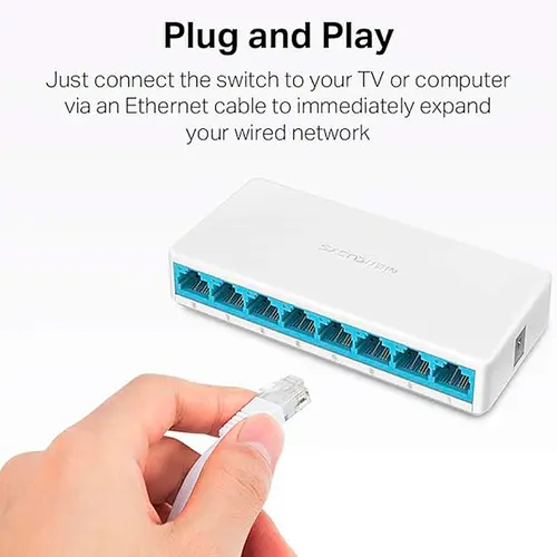 Switch de Mesa TP-Link MS108 8 portas 10/100Mbps