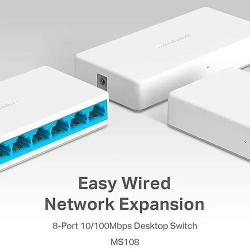 Switch de Mesa TP-Link MS108 8 portas 10/100Mbps