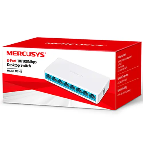 Switch de Mesa TP-Link MS108 8 portas 10/100Mbps