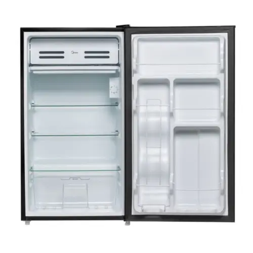 Frigobar Midea 93L Prateleiras de Vidro Inverter Bivolt Preto/Inox - MDRD142FGD503