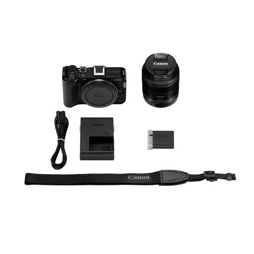 Câmera Digital Canon EOS R50V 4K Kit Lente RF-S 14-30MM F4-6.3 IS STM PZ