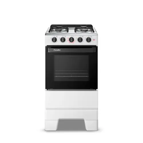 Fogão 4 Bocas Esmaltec Ideal Pop Limpa Fácil Branco Inox Bivolt - F4ISB