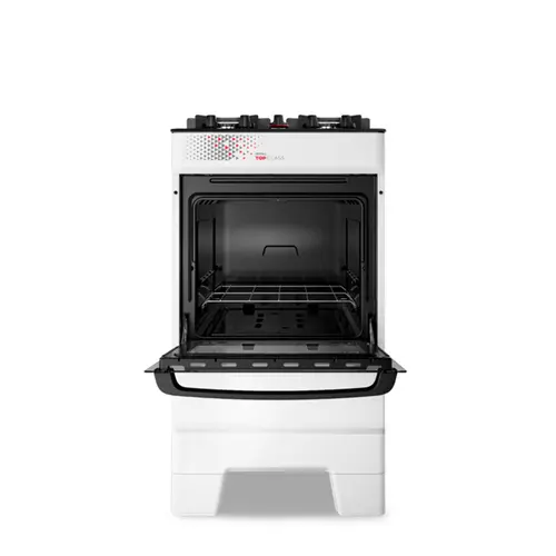 Fogão 4 Bocas Esmaltec Ideal Top Glass Limpa Fácil Branco Bivolt - T4VAB