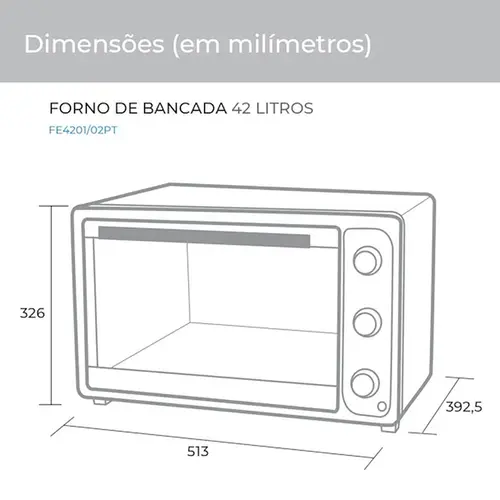Forno Elétrico Suggar 42L Preto 220V - FE4202PT