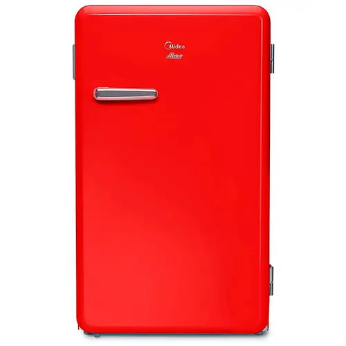 Frigobar Midea 93L Retrô Gela Rápido Prateleiras de Vidro 220V Vermelho - MRV10V2
