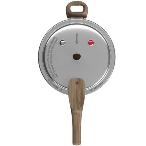 Panela De Pressão Mimo Style Presscook 6,8L Indução Vitrocerâmico Inox Mármol - 10765 PP68M