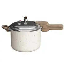 Panela De Pressão Mimo Style Presscook 6,8L Indução Vitrocerâmico Inox Mármol - 10765 PP68M