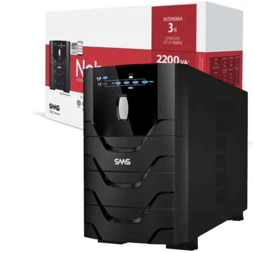 Nobreak SMS Power Vision Line Interactive Senoidal Aproximação 2200VA Bivolt Saída 115v 10 Tomadas - 27745