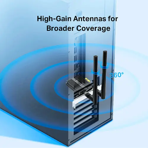 Adaptador TP-Link Archer TX50E AX3000 PCIe Wi-Fi 6 Bluetooth Dual Band