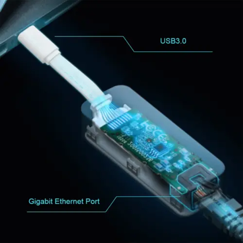Adaptador TP-Link UE300C de Rede USB tipo C para RJ45 Ethernet Gigabit