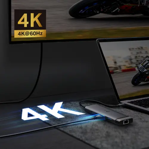 Hub USB TP-Link UH9120C 9 em 1 Tipo-C 3.0 4K Alumínio