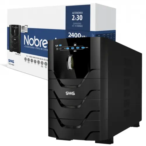 Nobreak SMS Power Sinus Line Interactive Senoidal 3200VA Bivolt Saída 115v 10 Tomadas - 27872