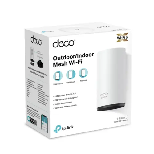 TP-Link Deco X50 (1-Pack)(US) Roteador Mesh AX3000 Sistema Wi-Fi Gigabit Dual-Band