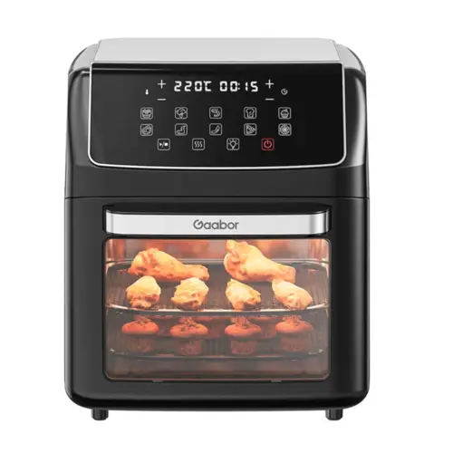 Fritadeira Elétrica Air Fryer Gaabor Duo Digital Touch sem Óleo 4.2L 220V Preto - AF-45T02A