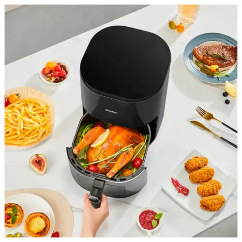 Fritadeira Elétrica Air Fryer Gaabor Duo Digital Touch sem Óleo 4.2L 220V Preto - AF-45T02A
