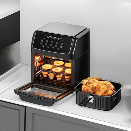 Fritadeira Elétrica Air Fryer Gaabor Duo Digital Touch sem Óleo 4.2L 220V Preto - AF-45T02A