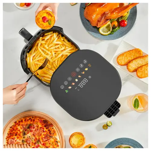 Fritadeira Elétrica Air Fryer Gaabor Duo Digital Touch sem Óleo 4.2L 220V Preto - AF-45T02A