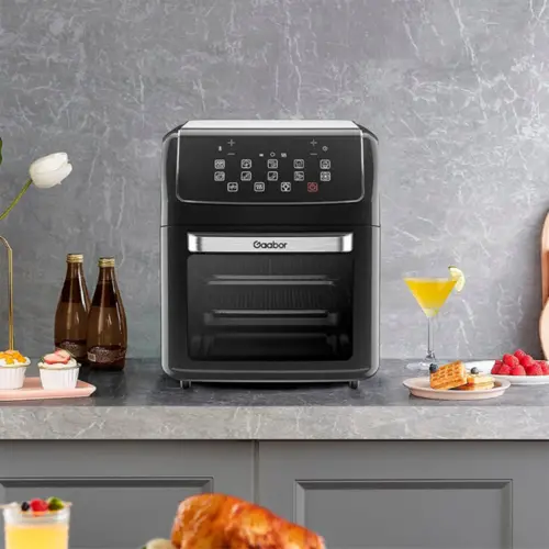 Fritadeira Elétrica Air Fryer Gaabor Duo Digital Touch sem Óleo 4.2L 220V Preto - AF-45T02A