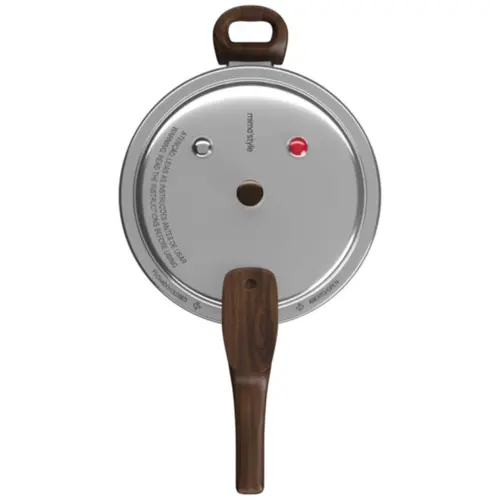 Panela De Pressão Mimo Style Presscook 6,8L Indução Vitrocerâmico Inox Grafito - 10766 PP68T