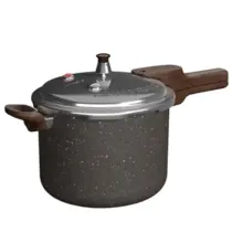 Panela De Pressão Mimo Style Presscook 6,8L Indução Vitrocerâmico Inox Grafito - 10766 PP68T