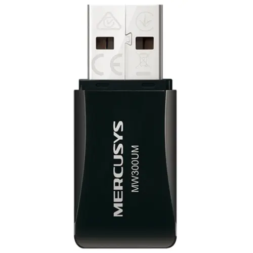 Mini Adaptador Mercusys MW300UM USB Wireless N300