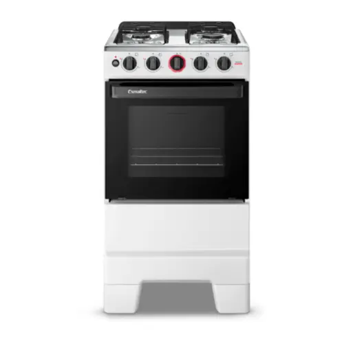 Fogão 4 Bocas Esmaltec Ideal Super Limpa Fácil Branco Inox Bivolt - F4IAB