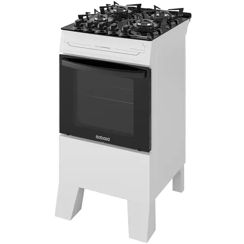 Fogão 4 Bocas Itatiaia Vidro Temperado Electra Glass Plus Branco Bivolt - 3700000485