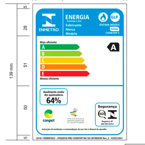 Fogão 4 Bocas Itatiaia Vidro Temperado Electra Glass Plus Branco Bivolt - 3700000485
