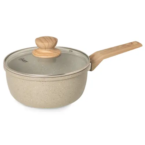 Jogo de Panelas Com 5 Peças Oster Marble Edition Biocerâmica Indução Light Grey - 142487.08