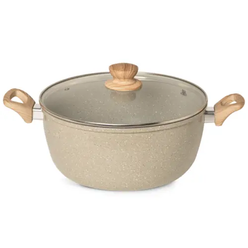 Jogo de Panelas Com 5 Peças Oster Marble Edition Biocerâmica Indução Light Grey - 142487.08