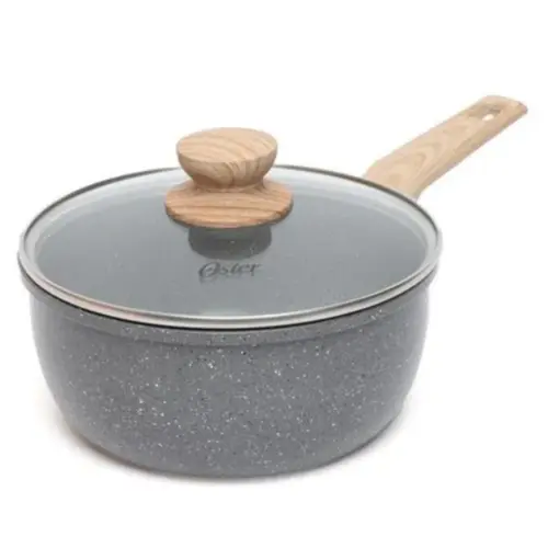 Jogo de Panelas Com 5 Peças Oster Marble Edition Biocerâmica Indução Dark Grey - 142488.08