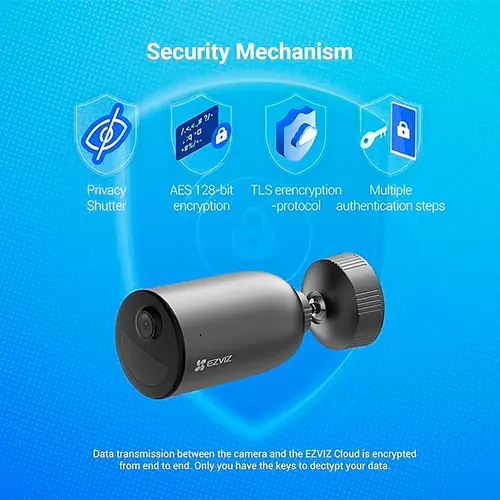 Câmera De Segurança Ezviz EB3 AOV 2K Wifi IP65 - CS-EB3-R200-1K3WFL