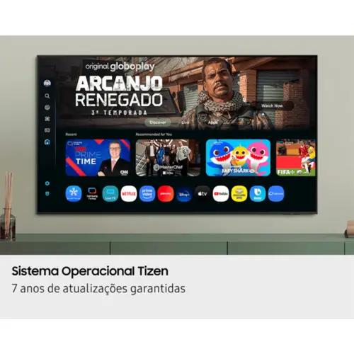 Smart TV Samsung 65'' Crystal Ultra HD 4K HDR HDMI Wi-Fi Bluetooth Bixby Alexa USB UN65U8100FGXZD