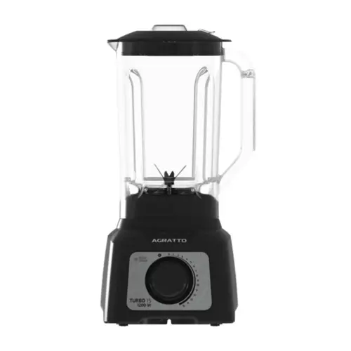Liquidificador Agratto 1200W 3,2L Jarra Cristal Turbo 15 220V Preto - ALIQ05N-02
