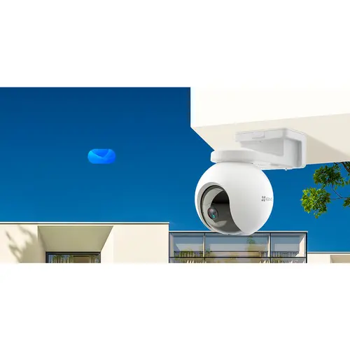 Câmera De Segurança Ezviz CB8 2K Wi-Fi 360º Com Kit Painel Solar - CS-CB8/SP-R105