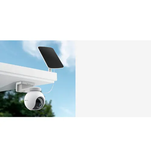 Câmera De Segurança Ezviz CB8 2K Wi-Fi 360º Com Kit Painel Solar - CS-CB8/SP-R105